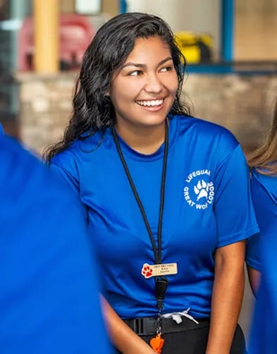 Summer Intern smiling at Great Wolf Lodge