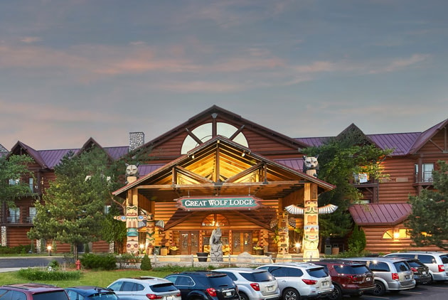 Great Wolf Lodge entrance Wisconsin Dells 